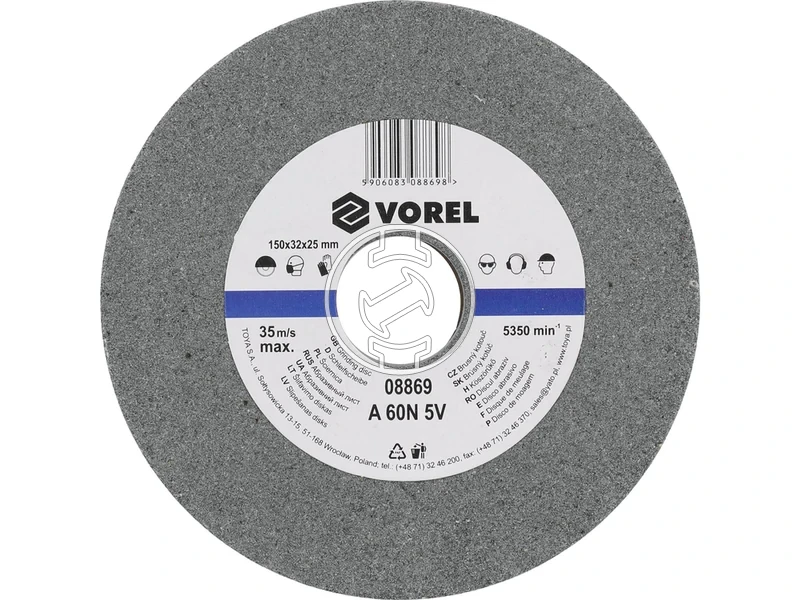 Kép: Koszorukorong 150 x 32 x 25 mm finomszemcses.webp