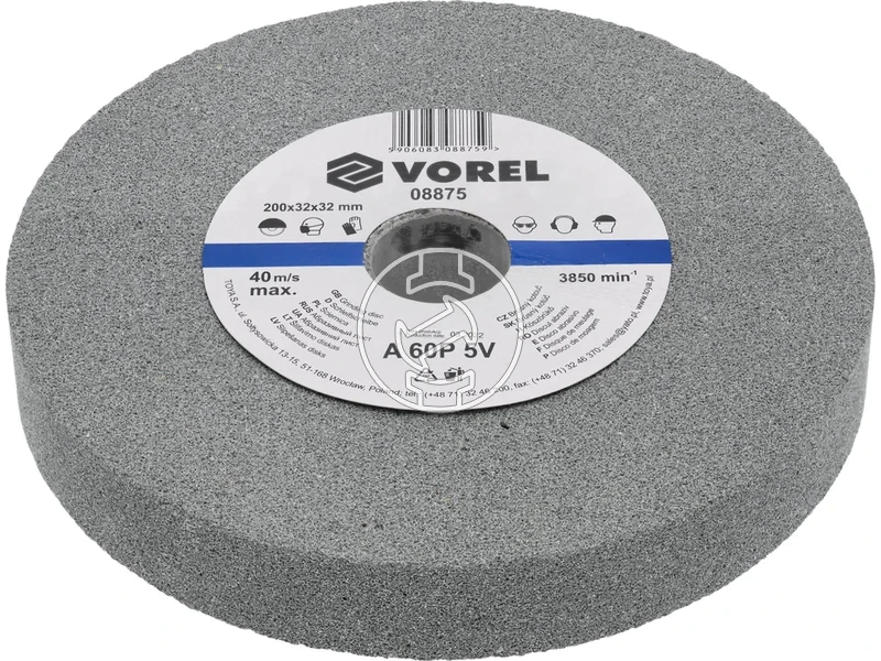 Kép: Koszorukorong 200 x 32 x 30 mm finomszemcses 32 mm furat.webp