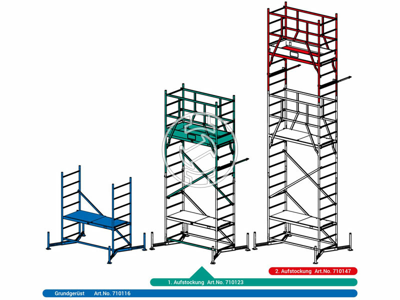 Krause ClimTec gurulóállvány 1. magasítás