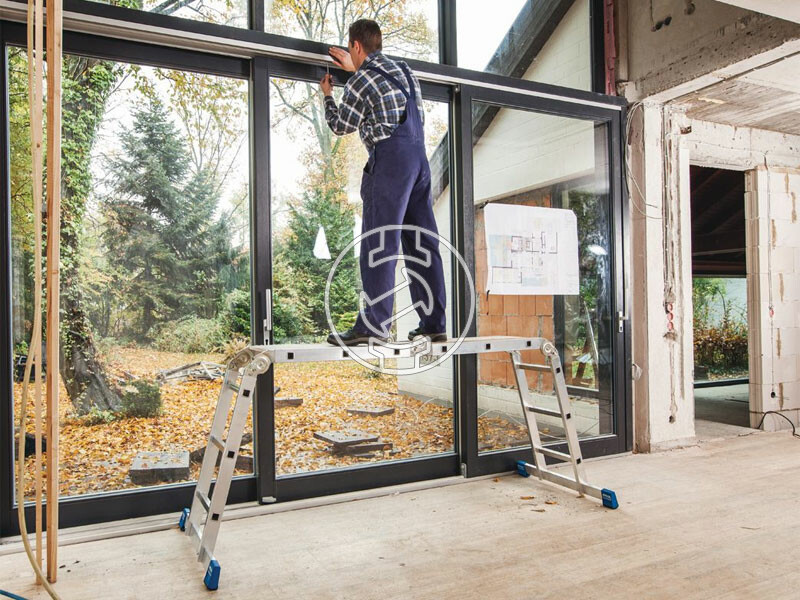 Krause STABILO négyrészes csuklós többcélú létra 4x3 + Multiboard