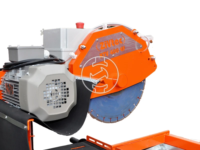 ZIVtec KTV400EF elektromos asztali téglavágó gép 230 V | 2200 W | 450 mm | Vágási mélység 145 mm | Tárcsaátmérő 400 x 25,4 mm