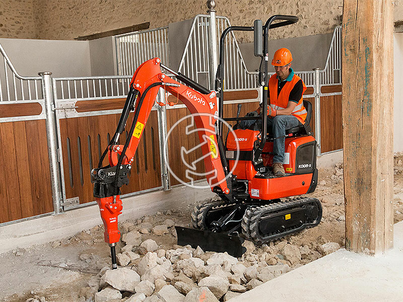 Kubota K008 -5 VHG minikotró 975 kg