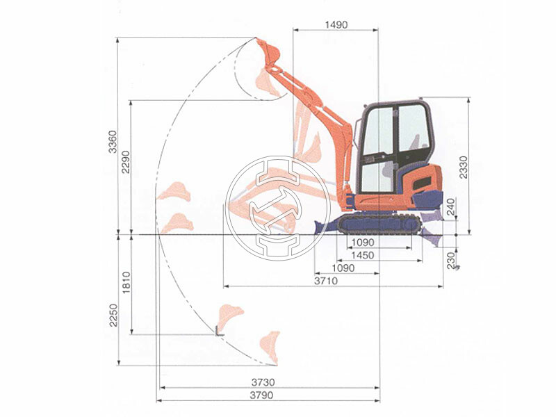 Kubota KX016 -4 G minikotró 1540 kg