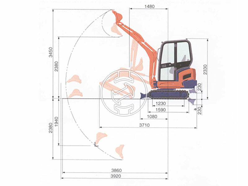 Kubota KX018 -4 G minikotró 1795 kg