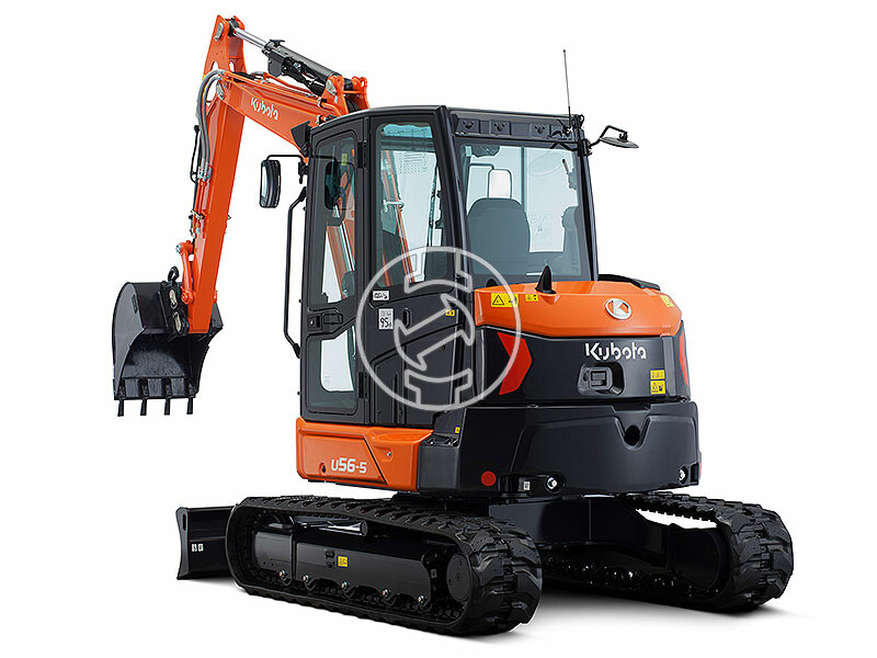 Kubota U56 -5 KGLS2 minikotró 5595 kg