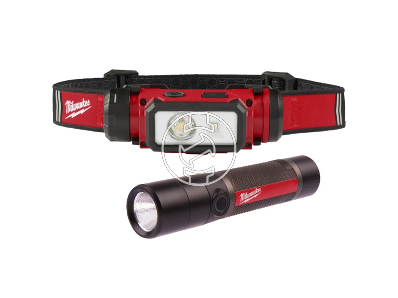 Milwaukee L4FMHL2LED-302 GEN2 akkus fejlámpa + zseblámpa