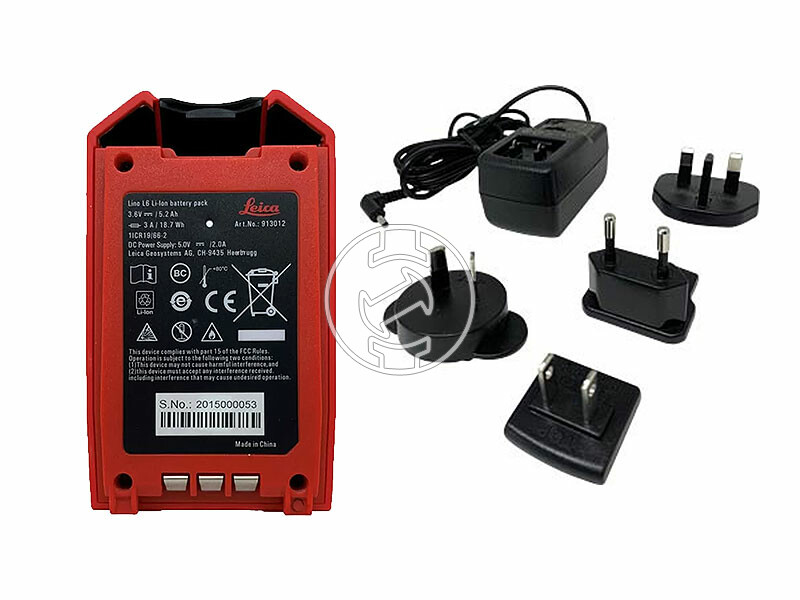 Leica Lino L6R/L6G akkumulátor és töltő szett