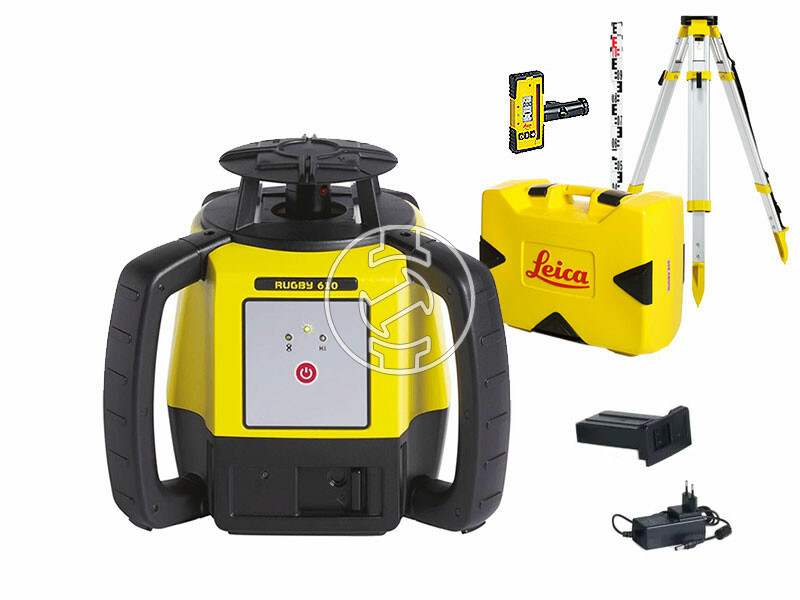 Leica Rugby 610 + Rod Eye 120 + CTP104 + Li-ion forgólézer