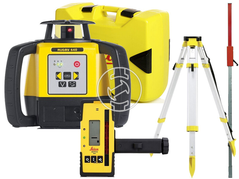 Leica Rugby 640 forgólézer + Rod Eye 120 vevőegység