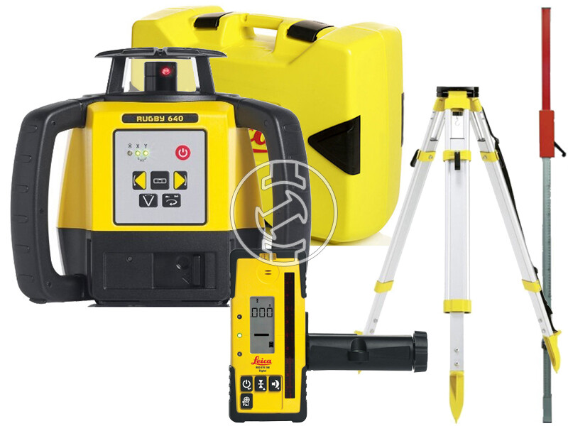 Leica Rugby 640 forgólézer + Rod Eye 160 Digital vevőegység