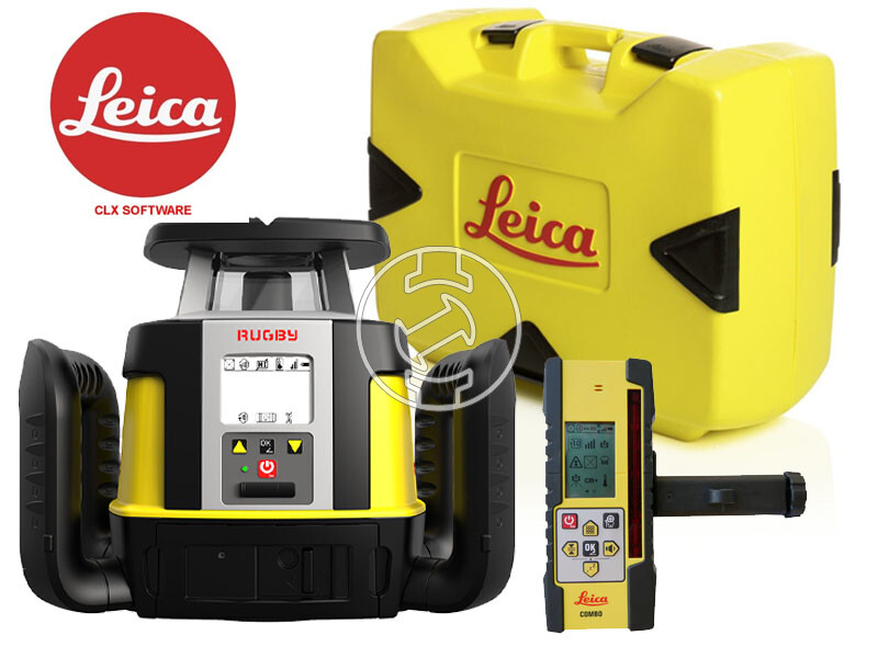 Leica Rugby CLA-ctive forgólézer CLX250 szoftverrel és COMBO-val