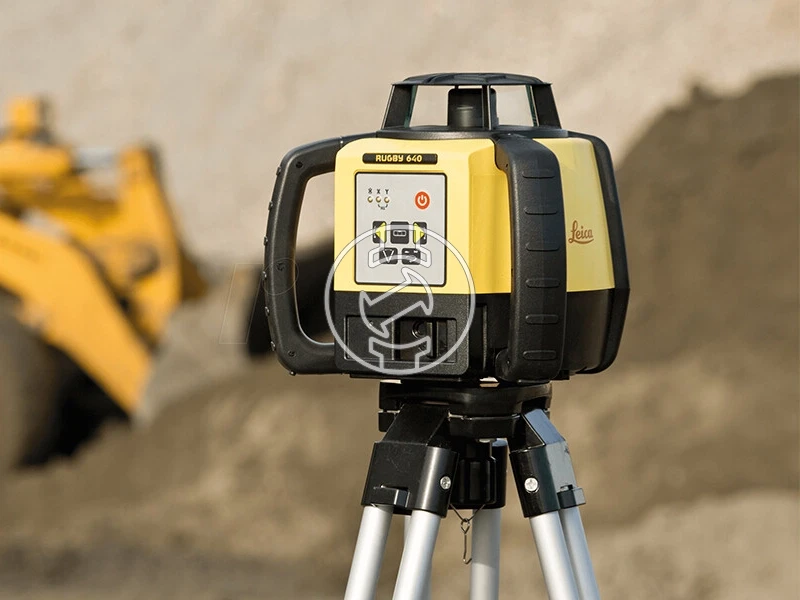 Leica Rugby 640 forgólézer + Rod Eye 160 vevoegység + CTP104 + méroléc
