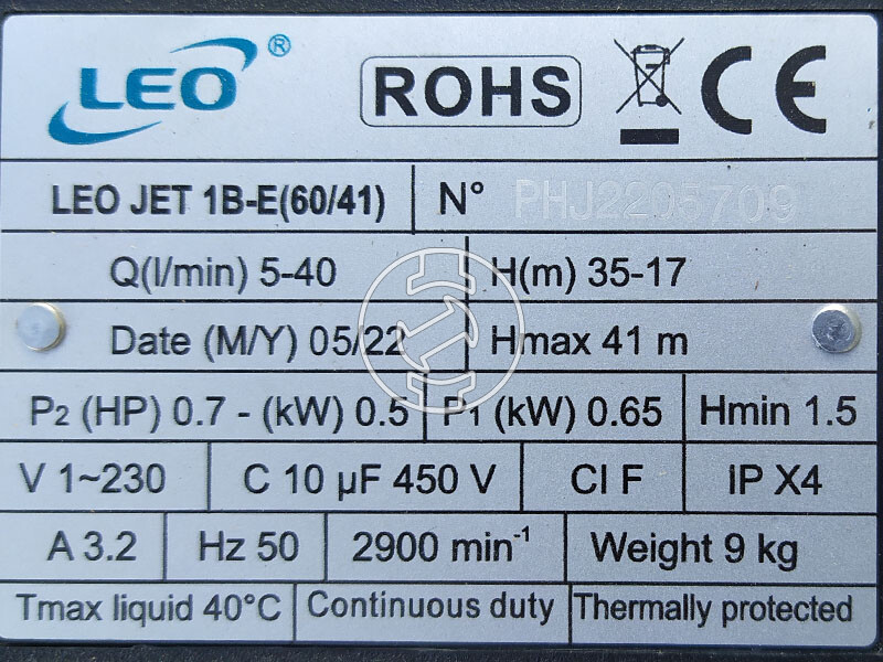 Leo XJWm 60/41-50CL házi vízellátó