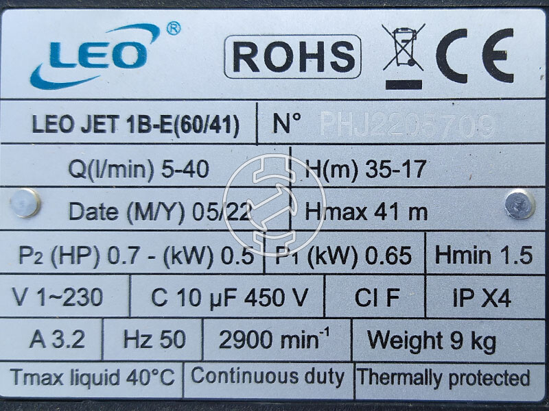 Leo XJWm 60/41-24CL házi vízellátó