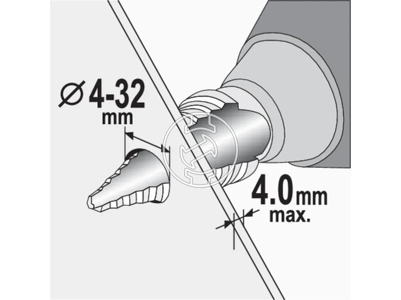 Kép: Lepcsos furoszar 432 mm.webp