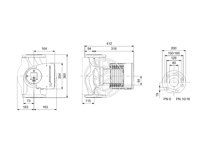 Grundfos MAGNA3 80-120 F keringető szivattyú