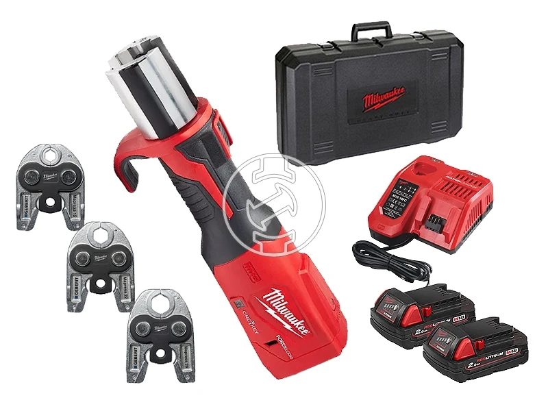 Milwaukee M18BLHPT-202C akkus csőprés Standard | 18 V | 0 - 110 mm | 32 kN | Szénkefementes | 2 x 2 Ah akku + töltő | Kofferben