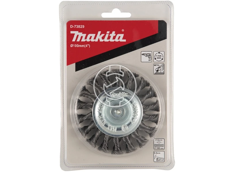 Makita 100x6mm 1/4˝ csapos fazék-drótkorong
