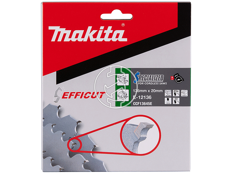 Makita 136x20 mm Z45 körfűrészlap