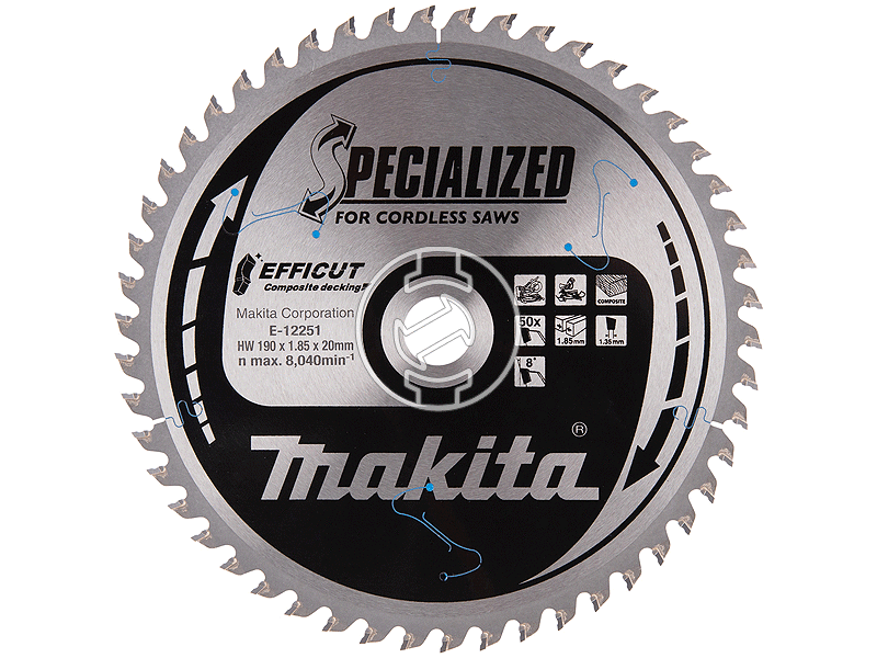 Makita 165x20 mm Z54 körfűrészlap