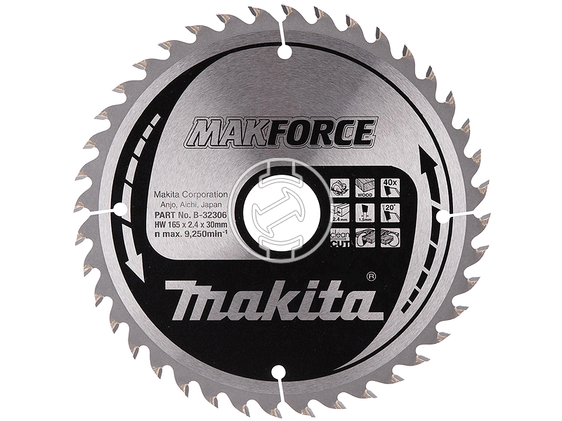 Makita 165x30 mm Z40 körfűrészlap