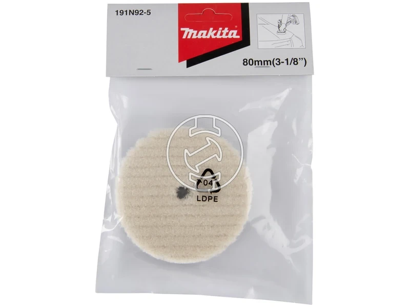 Kép: Makita 191N92-5 Gyapjukorong DPV300 polirozogephez 80 mm_2.webp