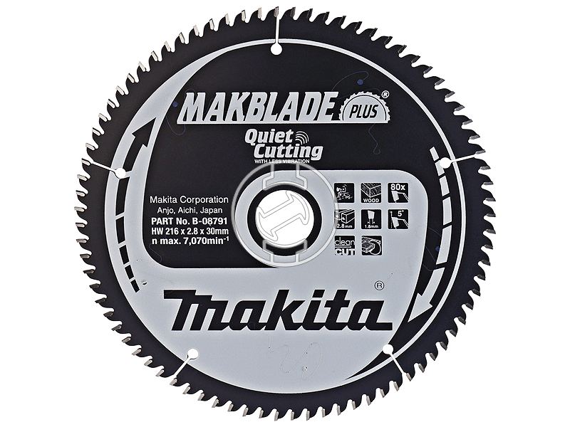 Makita 216x30 mm Z80 körfűrészlap fához