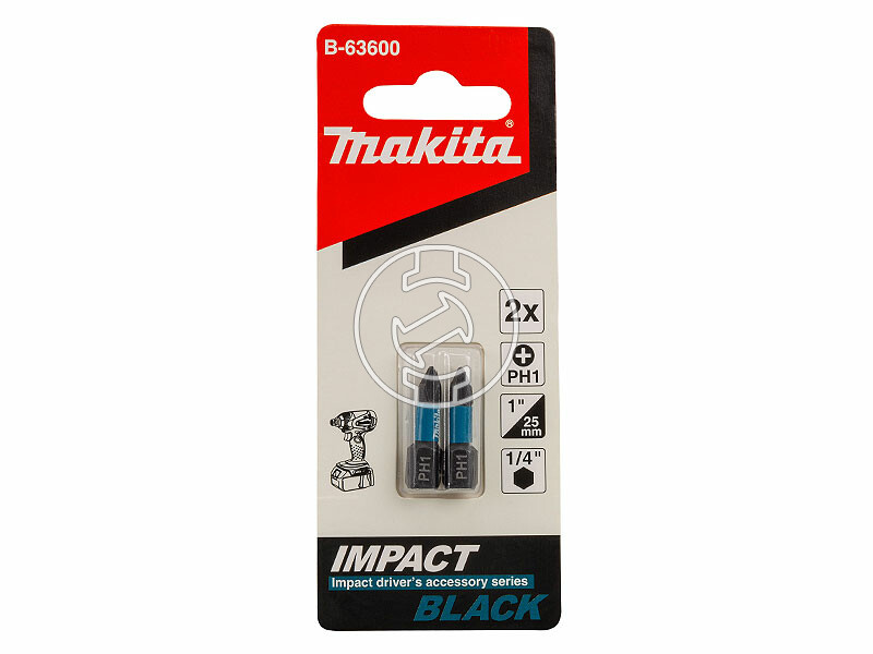 Makita 25 mm | PH1 | 1/4 inch phillips behajtóbit 2 db