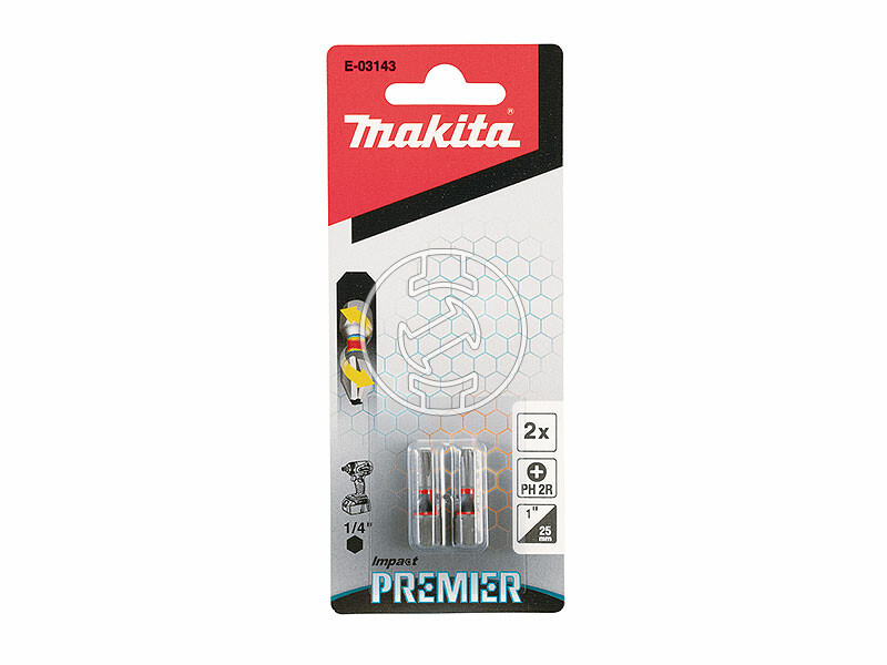 Makita 25 mm | PH2 | 1/4 inch phillips behajtóbit 2 db
