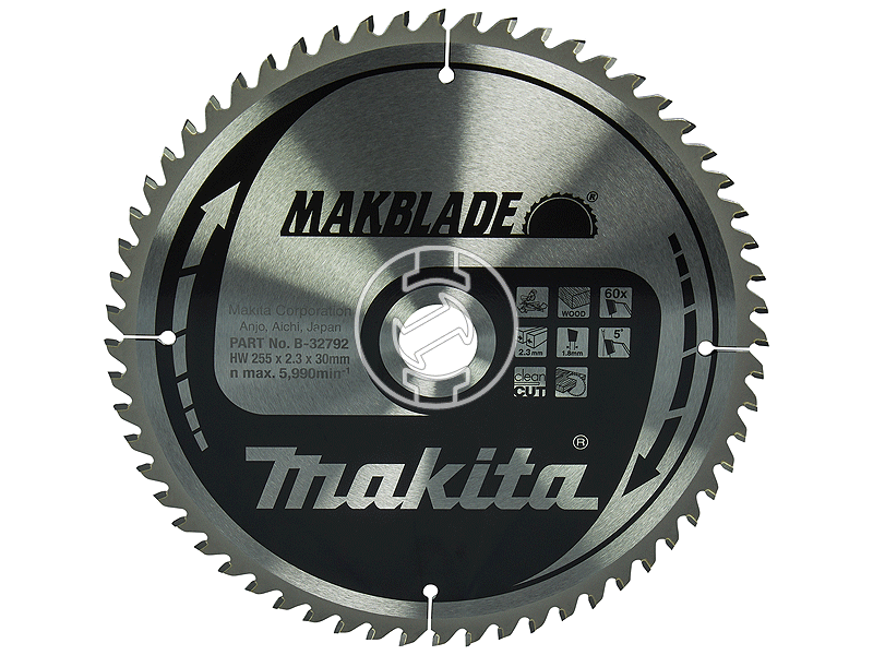 Makita 255x30 mm Z60 körfűrészlap