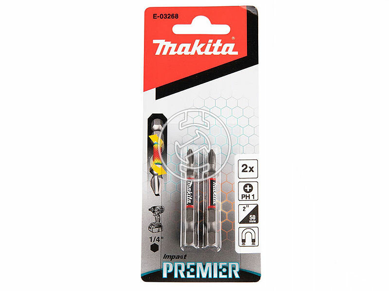 Makita 50 mm | PH1 | 1/4 inch phillips behajtóbit 2 db