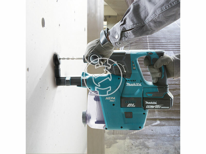 Makita DHR243RFJ akkus fúró-vésőkalapács 18 V | 2 J | Betonban 24 mm | 4,9 kg | Szénkefementes | 2 x 3 Ah akku + töltő | MakPac-ban