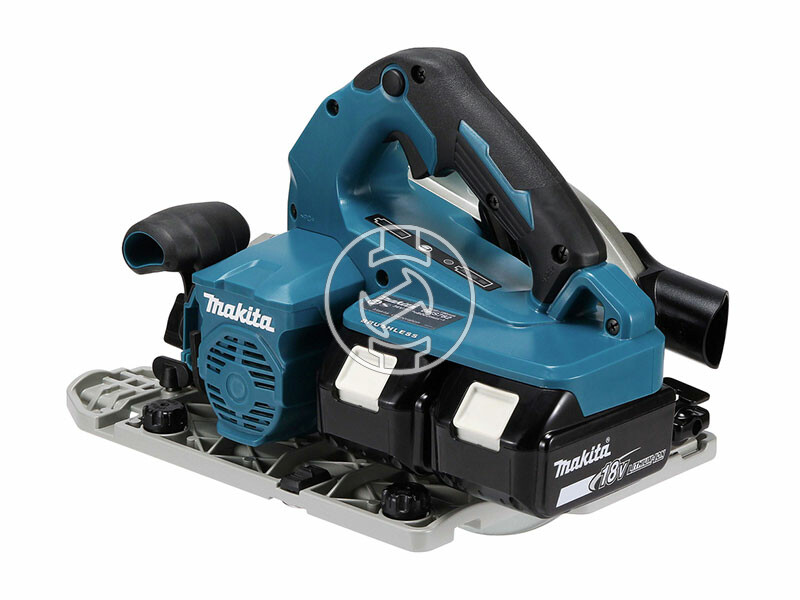 Makita DHS782PT2J akkus körfűrész 2 x 18 V | Körfűrészlap 190 mm x 30 mm | Vágás max. 62,5 mm | Szénkefementes | 2 x 5 Ah akku + töltő | MakPac-ban