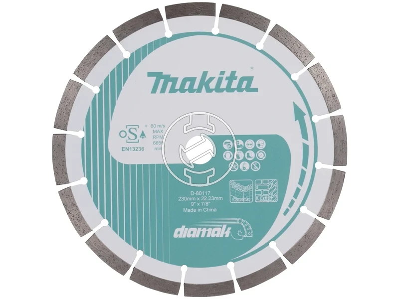 Kép: Makita DIAMAK gyemant vagotarcsa 230 mm szegmens 10 mm.webp