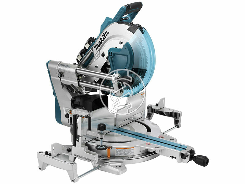 Makita DLS211PT2U akkus gérvágó 36 V | Fűrészlap 305 mm x 30 mm | Vágás max. | Szénkefementes | 2 x 5 Ah akku + töltő