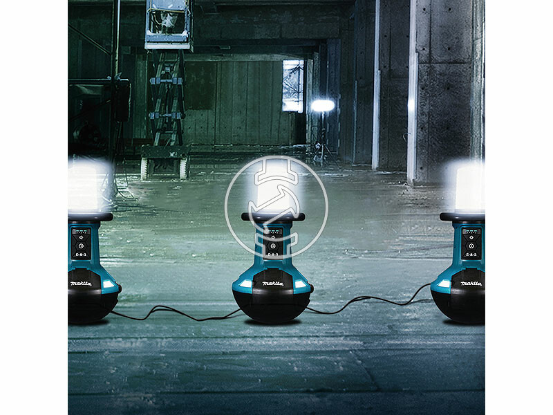Makita DML810 akkus és hálózati térmegvilágító lámpa 5500/3000/1500 lm