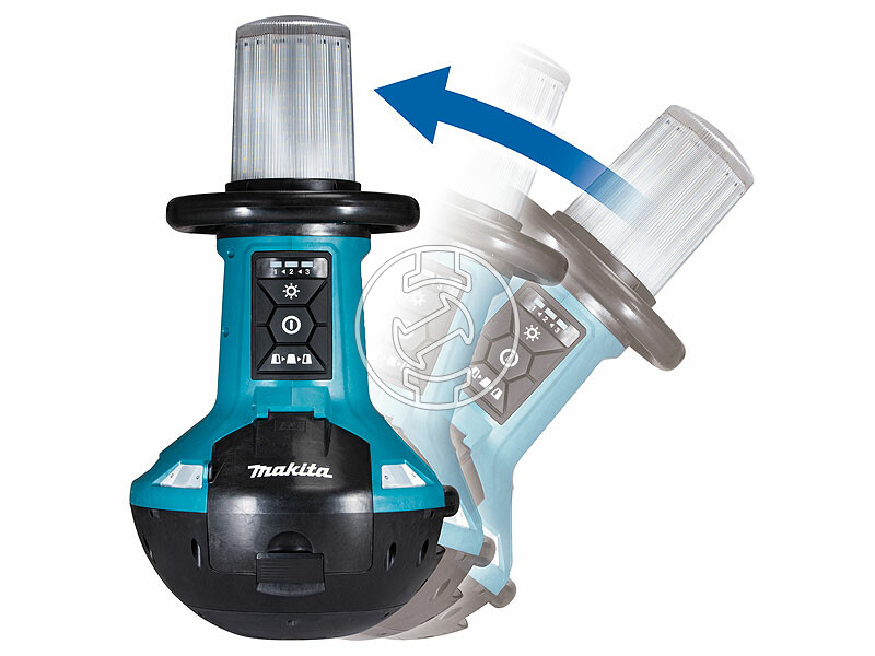 Makita DML810 akkus és hálózati térmegvilágító lámpa 5500/3000/1500 lm