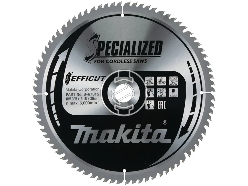 Kép: Makita Efficut korfureszlap 305 x 30 mm  fogszam 80 db  vagasszelesseg 215 mm_0.webp