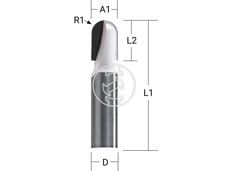 Makita felsőmaró fej 12,7 x 6,35 x 8 mm | Nútmaró