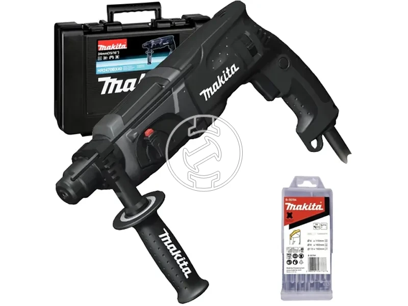 Makita HR2470BX40 elektromos fúró-vésőkalapács 2,4 J | Betonban: 24 mm | 3,3 kg | 780 W | SDS-Plus | Kofferben