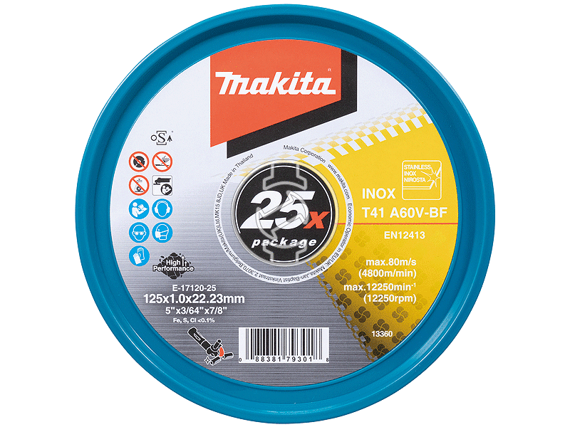 Makita INOX A60V 125x1 mm vágókorong 25 db