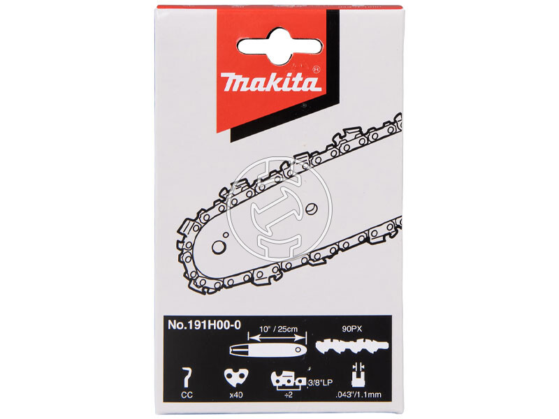 Makita lánc 25 cm, sz: 40, 1,1 mm, 3/8˝ 90PX DUC254