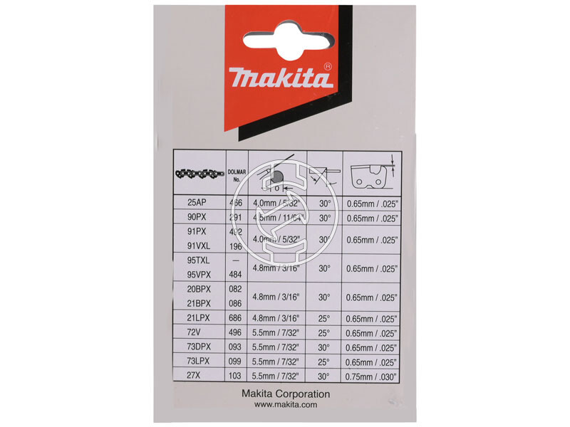 Makita lánc 40 cm, sz: 56, 1,1 mm, 3/8˝ 90PX UC4041