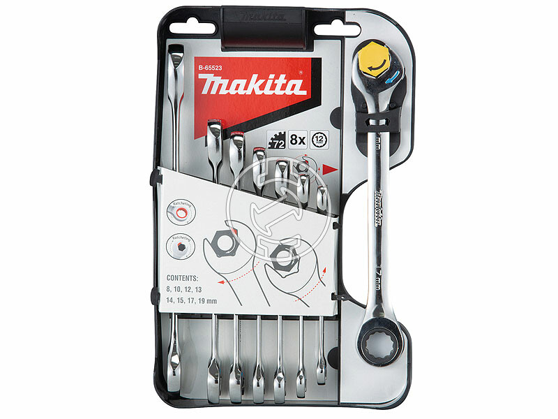 Makita racsnis csillag-villáskulcs készlet 8-19mm
