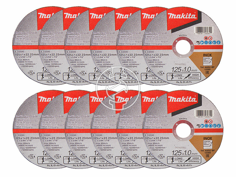 Makita T2 125 x 22,23 x 1 mm vágókorong 12 db
