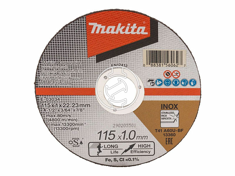 Makita T2 vágókorong INOX 115x1 25 db