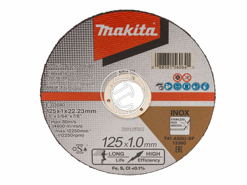 Makita T2 vágókorong INOX 125x1 25 db