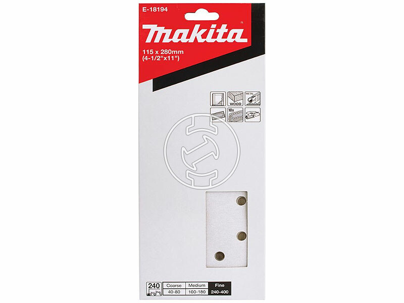 Makita tépőzáras csiszolópapír 115x280mm A240