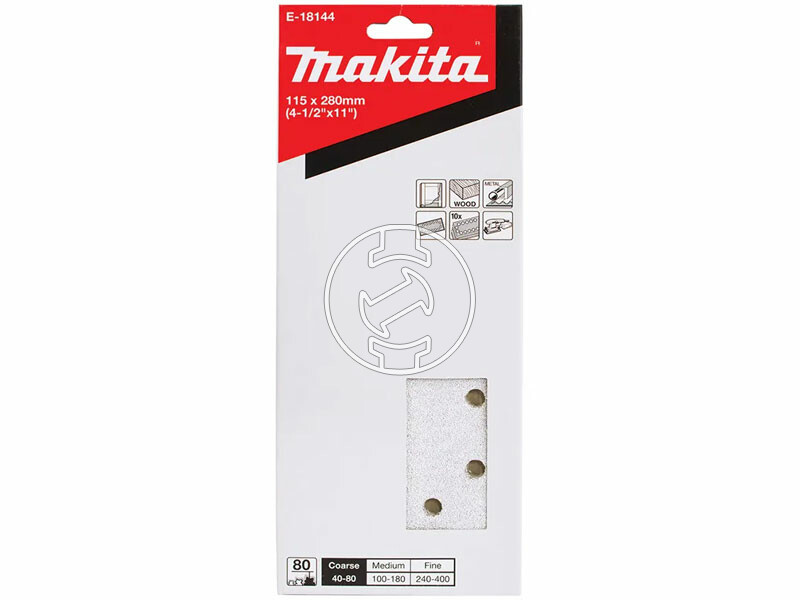 Makita tépőzáras csiszolópapír 115x280mm A80