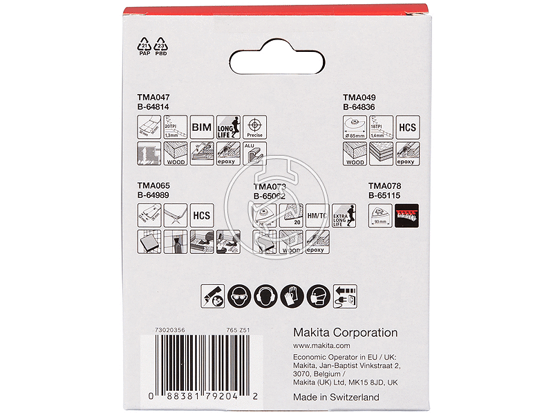 Makita TMA047/49/65/73/78 multigép tartozék készlet